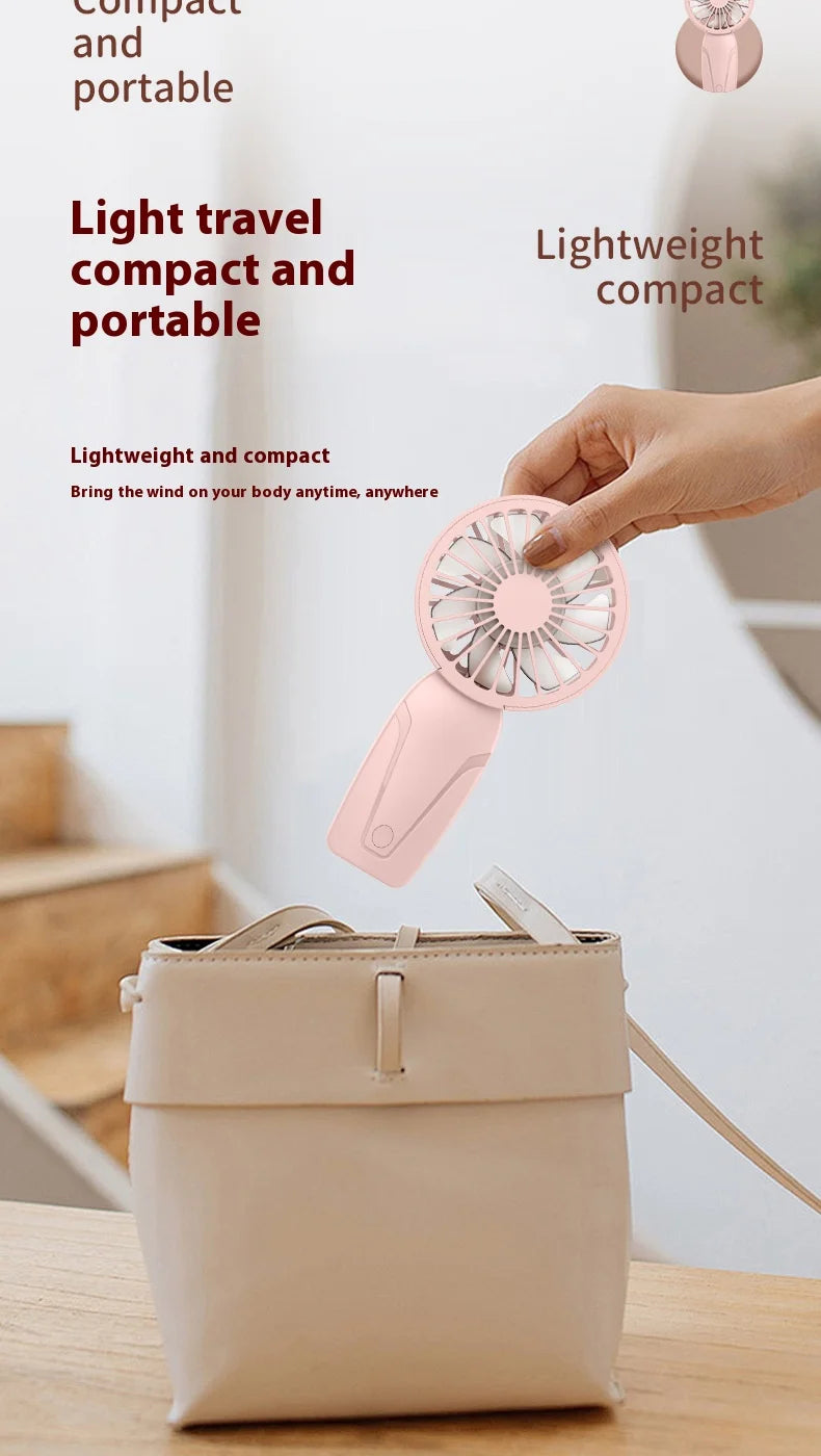 Portable and Rechargeable Handheld Fan for the summer