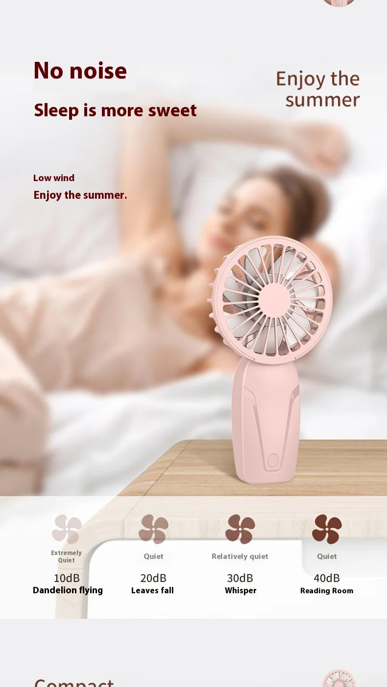 Portable and Rechargeable Handheld Fan for the summer