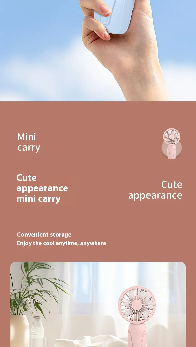 Portable and Rechargeable Handheld Fan for the summer