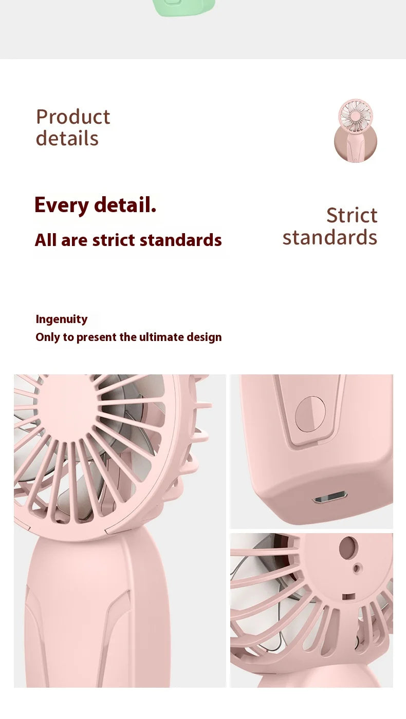 Portable and Rechargeable Handheld Fan for the summer
