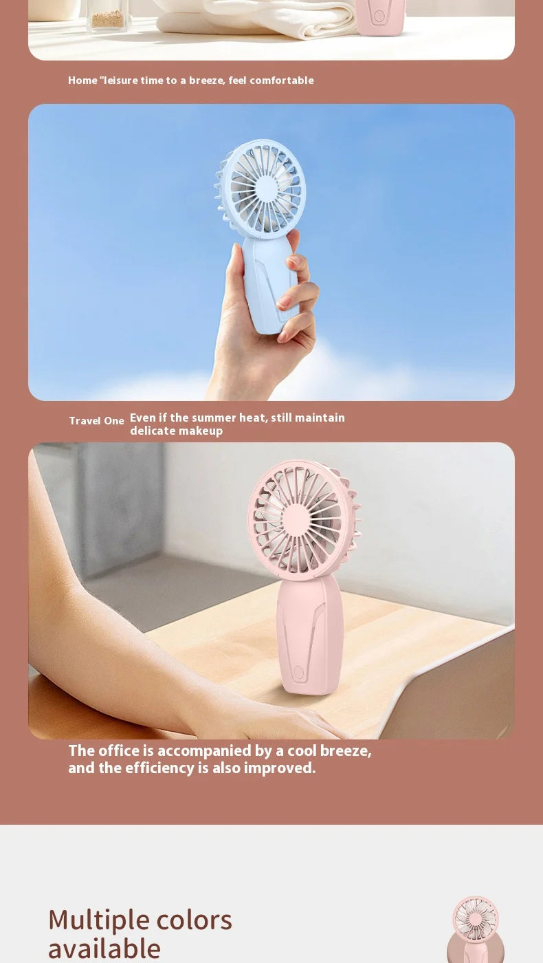 Portable and Rechargeable Handheld Fan for the summer