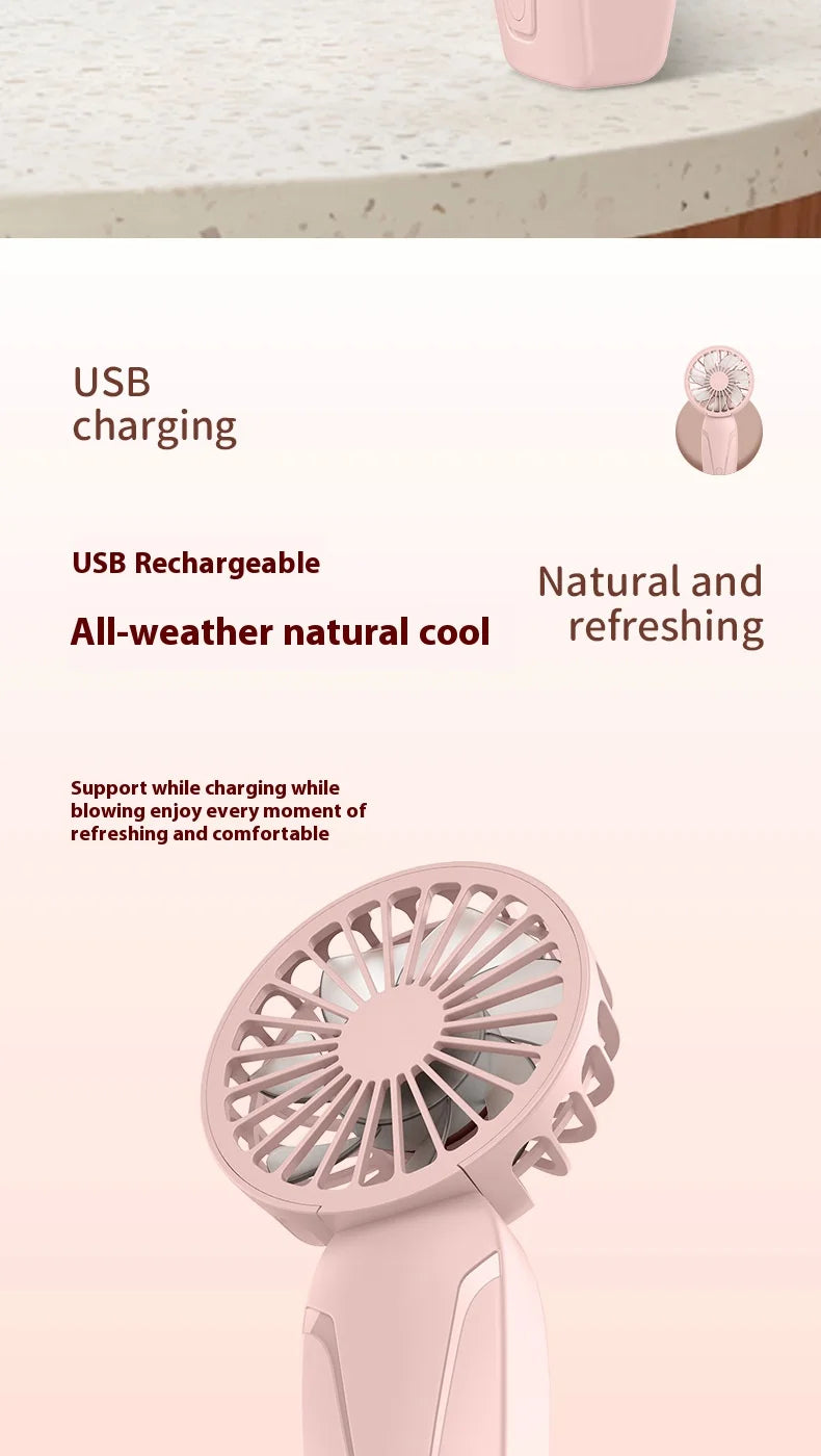 Portable and Rechargeable Handheld Fan for the summer