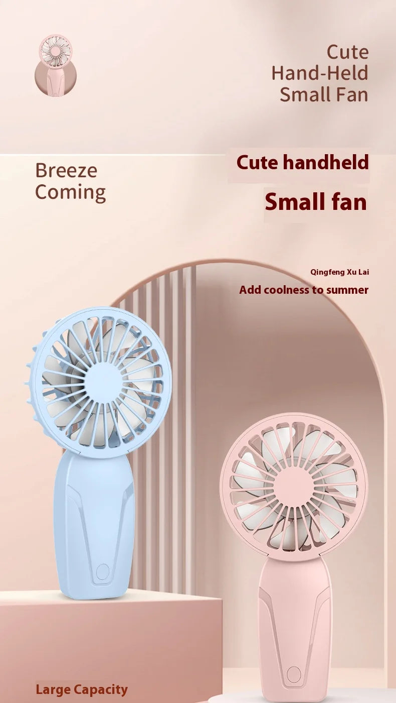Portable and Rechargeable Handheld Fan for the summer
